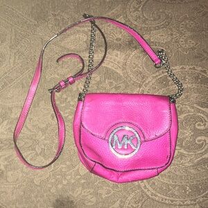 Michael Kors Vibrant Pink Vintage Crossbody Bag